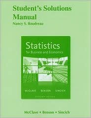 Student Solutions Manual for Statistics for Business and Economics 11th (eleventh) edition Text Only