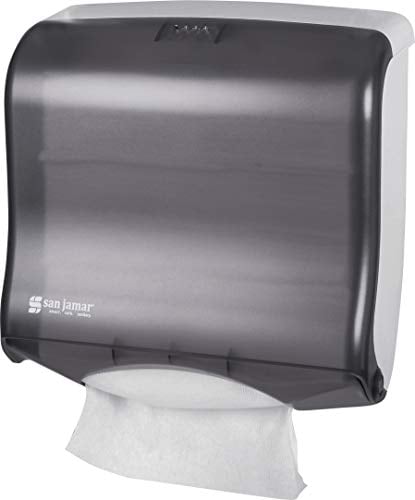 Book Cover San Jamar T1755TBK Ultrafold Fusion Folded Towel Dispenser, Fits 400 Multifold/240 C-Fold Towels, Classic, Black Pearl