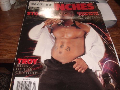 Black Inches Men's Gay Magazine February 2000 CHristopher Fleur De Lis