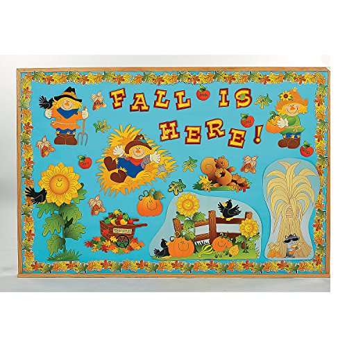 Bulletin Board Set - Fall Harvest - 150 Pieces - Educational and Learning Activities for Kids