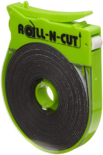 Book Cover Roll-N-Cut Dispenser With One Flexible Magnet Tape Role, 1/16