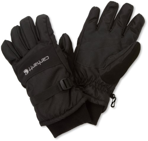 Book Cover Carhartt Men's W.p. Waterproof Insulated Work Glove, Black Large