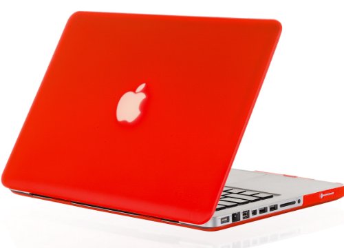 Kuzy - RED Rubberized 13inch Hard Case Cover for NEW Macbook PRO 13.3 Inch (A1278 with or without Thunderbolt) Aluminum Unibody