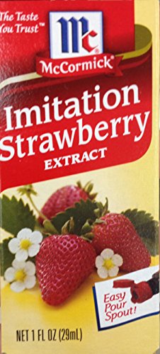 McCormick Strawberry Extract with Other Natural Flavors, 1 FL OZ (Pack of 1)