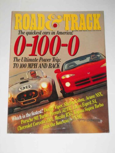 Road and Track April 1994 Dodge Viper