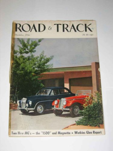 Road and Track December 1954 Two new MG's