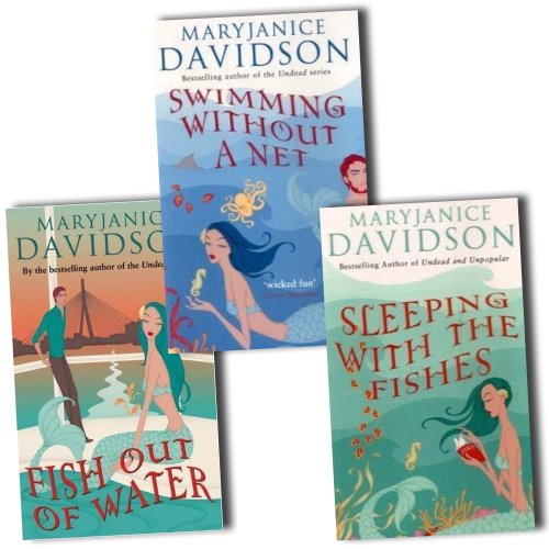 MaryJanice Davidson Collection Fred The Mermaid Trilogy 3 Books Set Pack (Swimming Without a Net, Fish Out of Water, Sleeping with the Fishes)