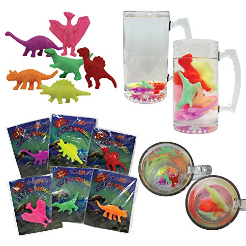 U.S. Toy Lot of 12 Assorted Water Growing Dinosaurs