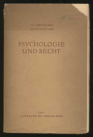 Psychologie Und Recht