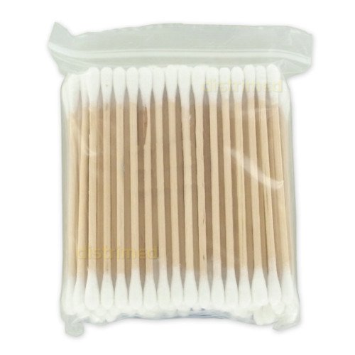 Coton tiges bois / boîte de 100