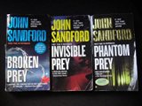 John Sandford 3 Book Set (Lucas Davenport Prey Series: Broken Prey+Invisible Prey+Phantom Prey)