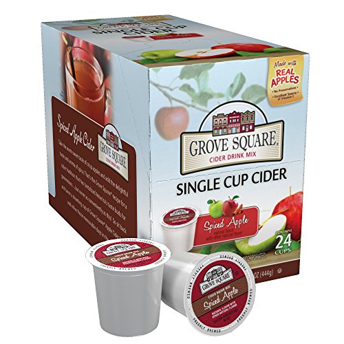 Book Cover Grove Square Cider, Spiced Apple, 24 Single Serve Cups