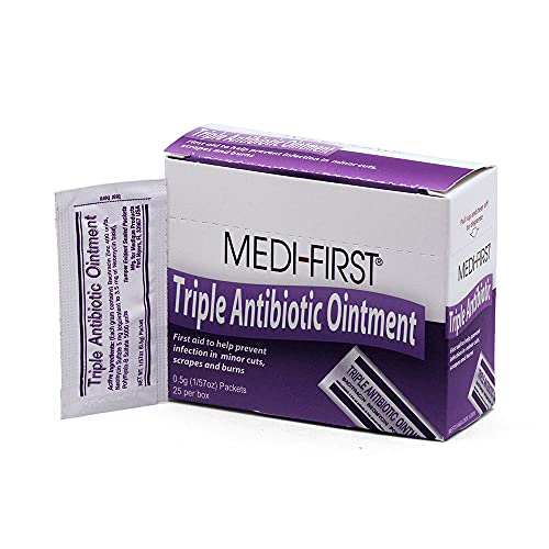 Book Cover Medique Products 22373 Triple Antibiotic Ointment.5 Gram, 25 Per Box