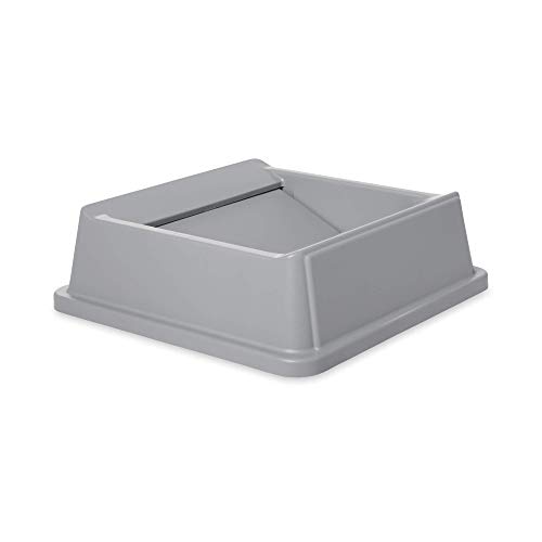 Rubbermaid Commercial Products Untouchable Container Lid, Square Swing-Top 3958 and 3959, Gray