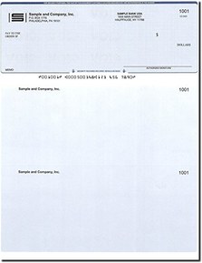 Computer Checks - 300 Printed Computer Checks - Check on Top - Compatible for QuickBooks