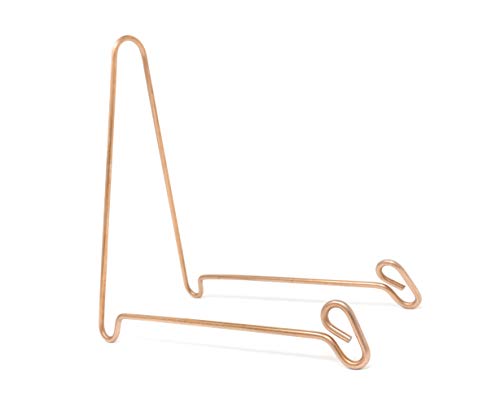 Holders, Stands, and More Bowl Stand Or Plate Stand For Display Of Bowls, Plates, Platters, Artwork, Or Mineral Slabs, Large, Copper Colored Steel