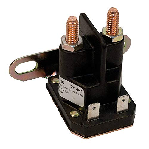 New Stens Starter Solenoid 435-151 Replacement for: John Deere L100, L105, L108, L110, L111, L118, L120, LA135, LA140, LA145, LA150, LA155, LA165, LA175, X110, X120, X140, Z225, Z425, Z445