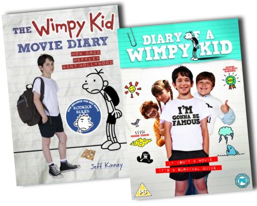 Jeff Kinney Diary Of A Wimpy Kid Book + Dvd Collection Pack Set