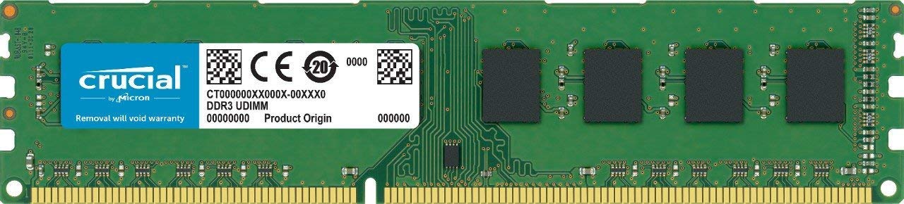 Book Cover Crucial RAM 4GB DDR3 1600 MHz CL11 Desktop Memory CT51264BD160B Memory 4GB