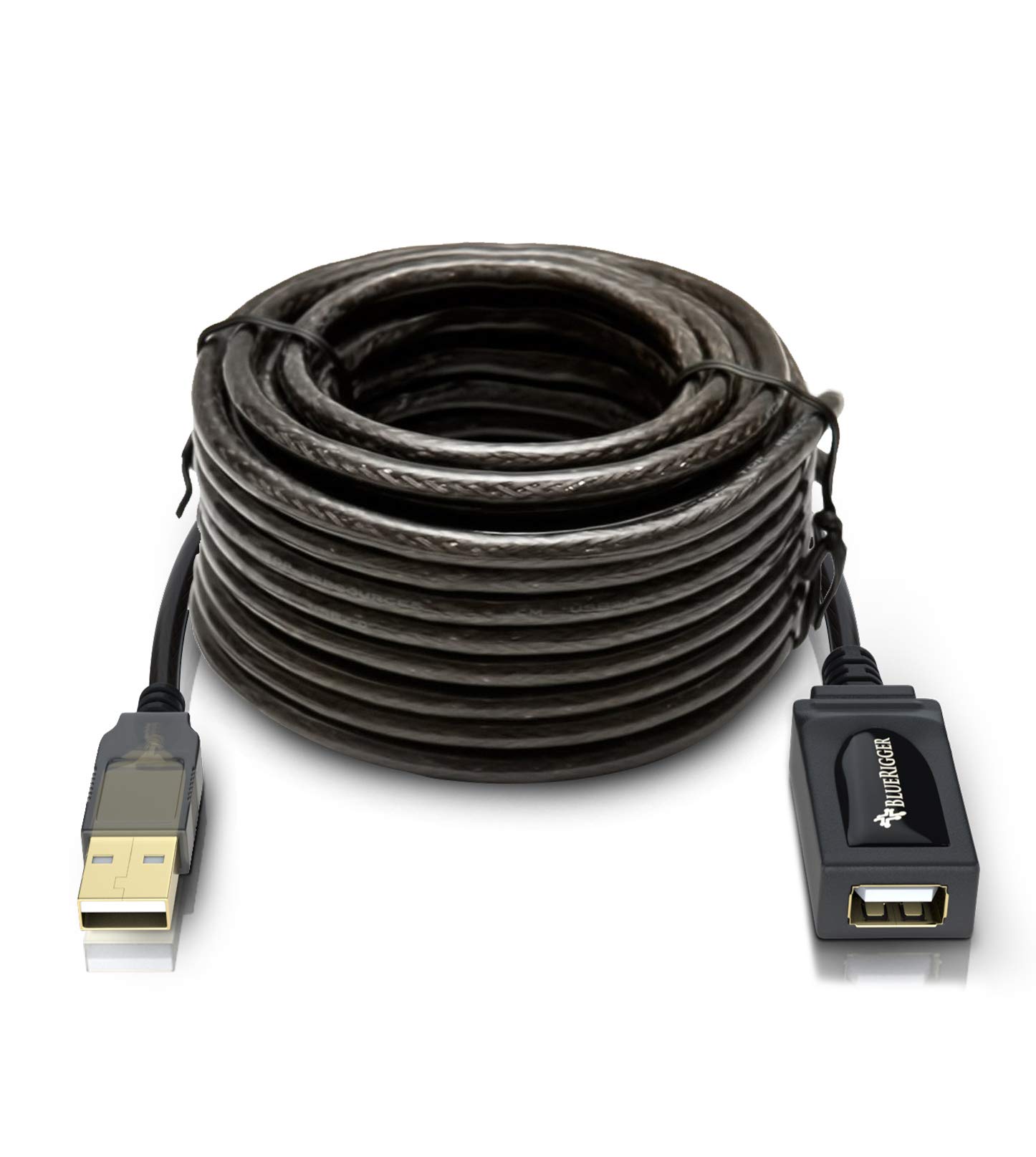 BlueRigger USB 2.0 Type A Male to A Female Active Extension/Repeater Cable - 32 Feet (10M) USB 2.0 32FT