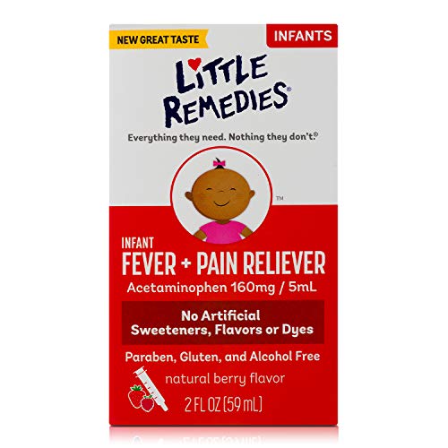 Little Remedies Infant Fever & Pain Reliever withÂ Acetaminophen, Grape, Natural Berry Flavor,2 Fl Oz