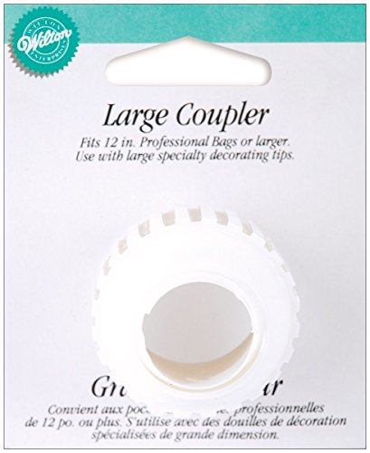 Wilton W4181006 Coupler, Large, 1-Pack, White