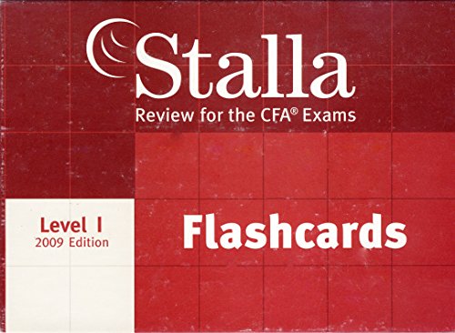 Stalla Flashcards Review for the CFA Exam Level 1. 2008 Edition