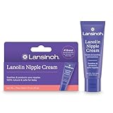 Lansinoh Lanolin Nipple Cream Safe for Breastfeeding Baby, 100% Natural Nipple Butter, Breastfeeding Essentials for Postpartum Moms, 1.41 Ounces
