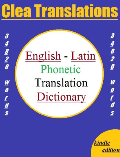 English To Latin Phonetic Dictionary