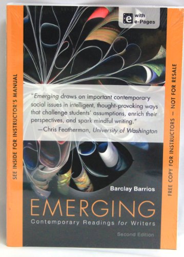 Emerging Contemporary Readings For Writers (Instructors Edition)
