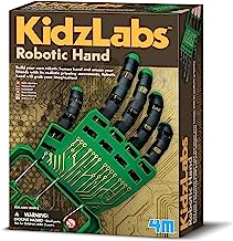 Book Cover 4M Kidzlabs Robotic Hand Kit, Build Your Own Robotic Hand, For Boys & Girls Ages 8+