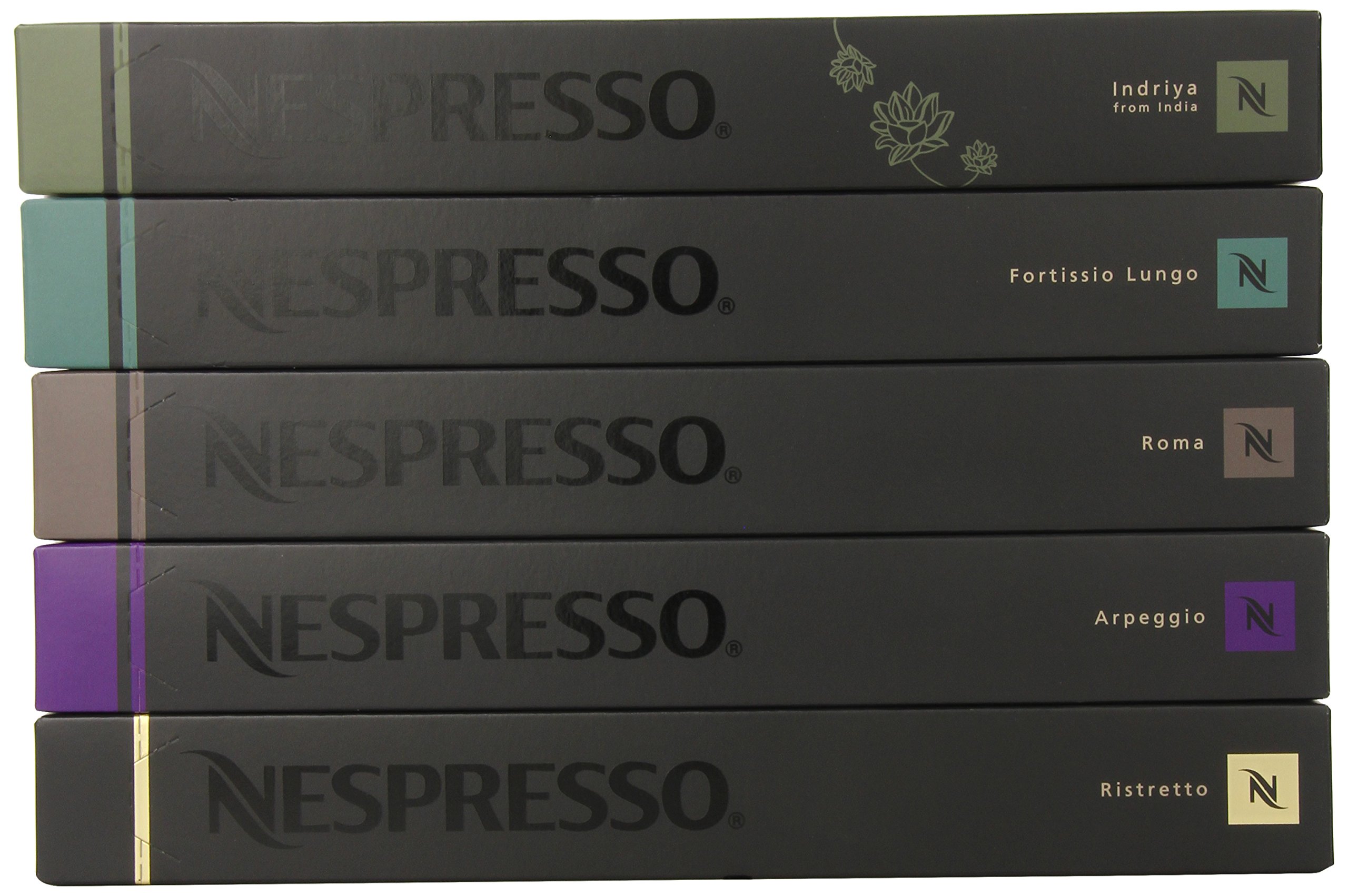 50 Nespresso OriginalLine Capsules variety pack: Intense Family - ''NOT compatible with Vertuoline''