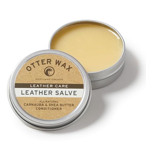 Otter Wax Leather Salve : All-Natural Leather Conditioner, 2oz
