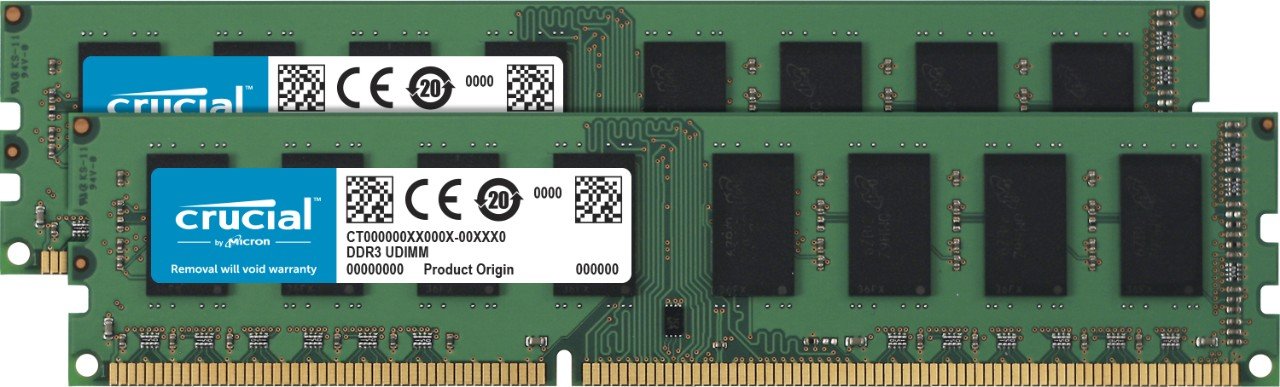 Book Cover Crucial RAM 8GB Kit (2x4GB) DDR3 1600 MHz CL11 Desktop Memory CT2K51264BD160B Memory 8GB Kit (4GBx2)