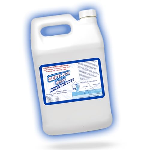 Septic-Flow | Septic System Shock Repair- Unclogs Drainfields, Dissolves Deadpan and Hardened Soil, Full Tank Treatment