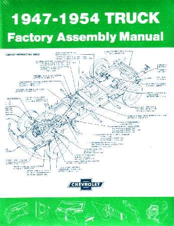 1947 1942 1953 1954 CHEVROLET TRUCK Assembly Manual