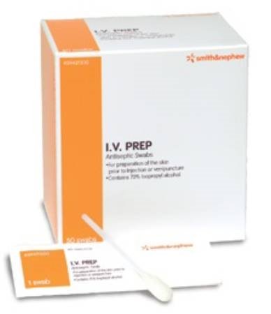 Book Cover 5459421200BX - IV Prep Antiseptic Wipes - 50 count