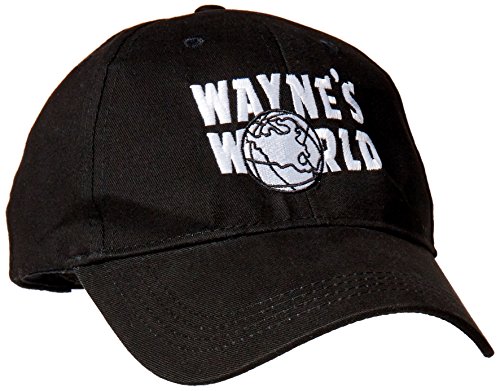 COMCANROLL Wayne's World Adult Adjustable Black Baseball Hat Cap