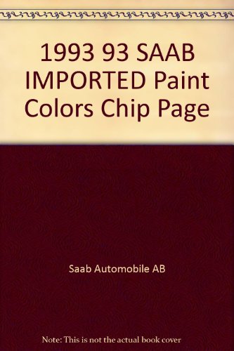 1993 93 SAAB IMPORTED Paint Colors Chip Page