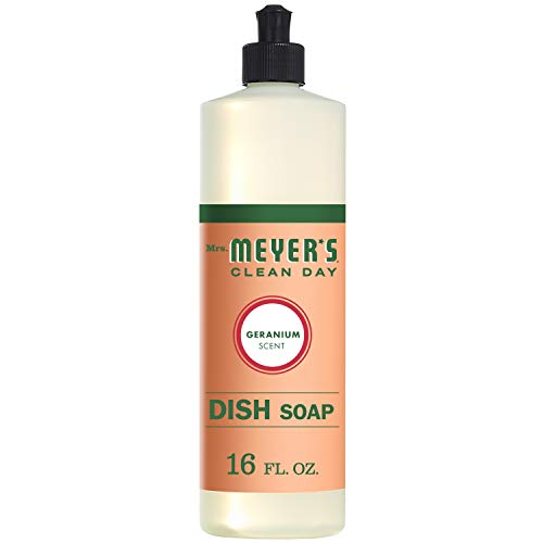 Book Cover Mrs. Meyer's Clean Day Dish Soap, Geranium, 16 fl oz (Pack of 3)