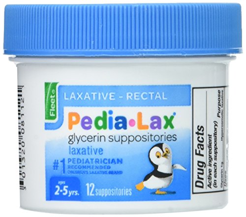 Book Cover Fleet Pedia-Lax Glycerin Suppositories 12 Each