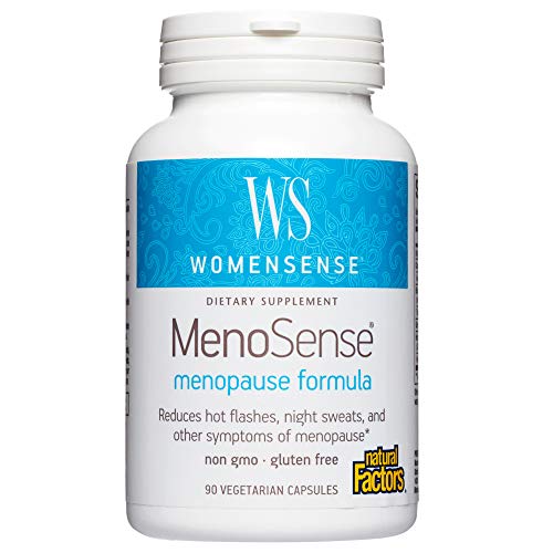 WomenSense MenoSense by Natural Factors, Natural Supplement to Help Improve Menopause Symptoms, Vegan, Non-GMO, 90 Capsules