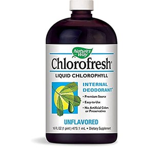 Nature's Way Complément alimentaire liquide Chlorofresh - Chlorophylle liquide - Déodorant interne - Goût naturel - 473 ml
