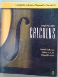 Complete Solutions Manual for Single Variable Calculus, Sixth Edition (Stewart's Calculus)