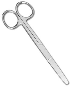 Qualité soins infirmiers Blunt / Scissors Dressing Blunt Acier inoxydable brossé Autoclavable