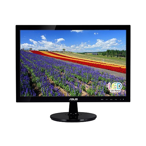 ASUS VS197D-P 18.5" WXGA 1366x768 VGA Back-lit LED Monitor, Black