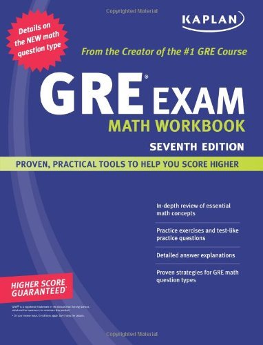 By Kaplan: Kaplan GRE Exam Math Workbook (Kaplan GRE Math Workbook) Seventh (7th) Edition