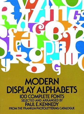 Modern Display Alphabets (Dover Books on Lettering, Grap)