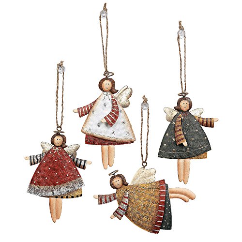 Fun Express Dancing Metal Angels Decor (12 pieces) Ornaments, Gift Tags