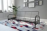 DHP Vermont Metal Futon Frame, Classic Design, Full Sized - Black